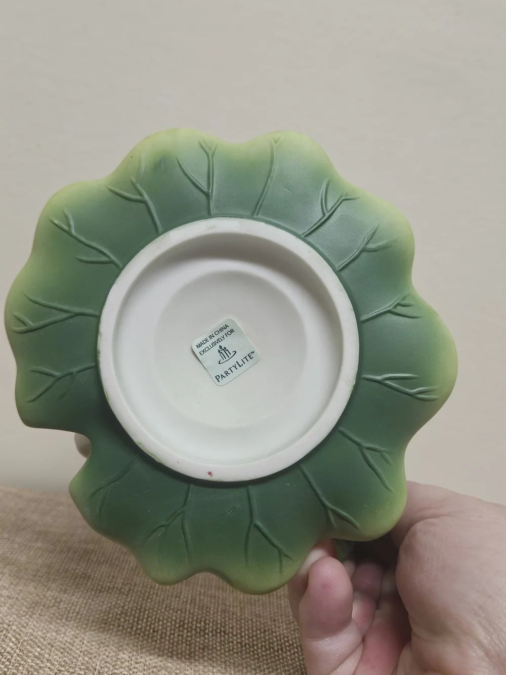 PartyLite Stargazer Lily Tealight Holder - New In Box Only Opened To Take Photos